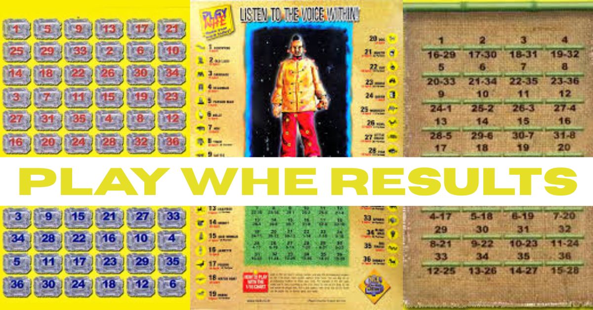 play whe results